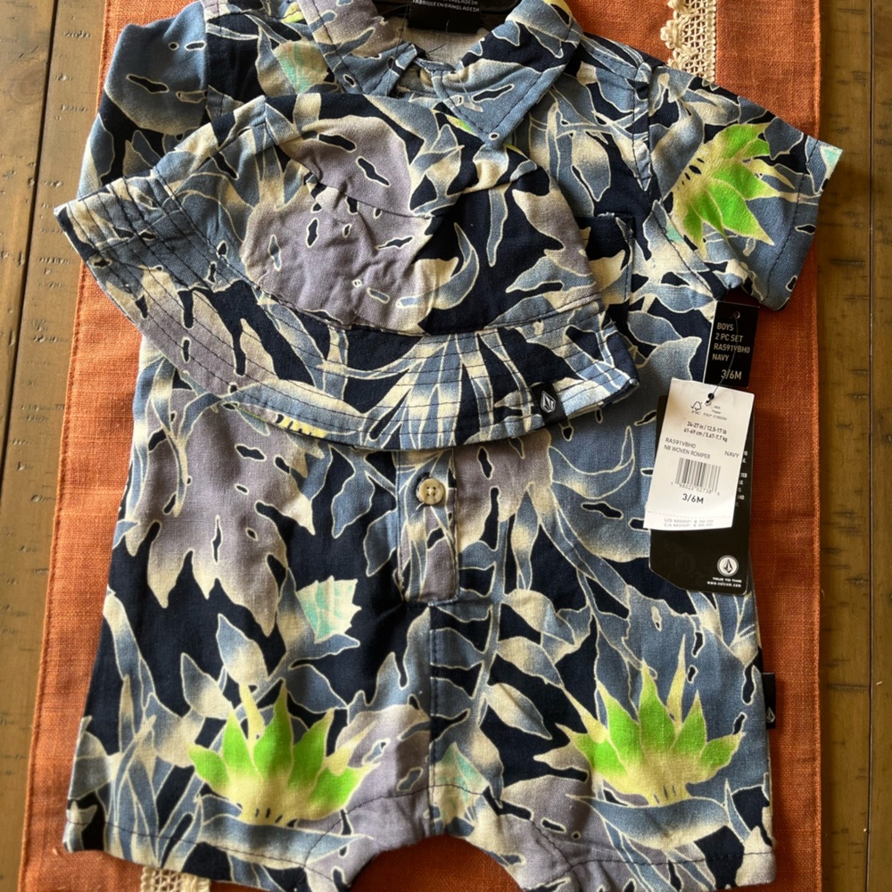 Volcom 3-6 month outfit
